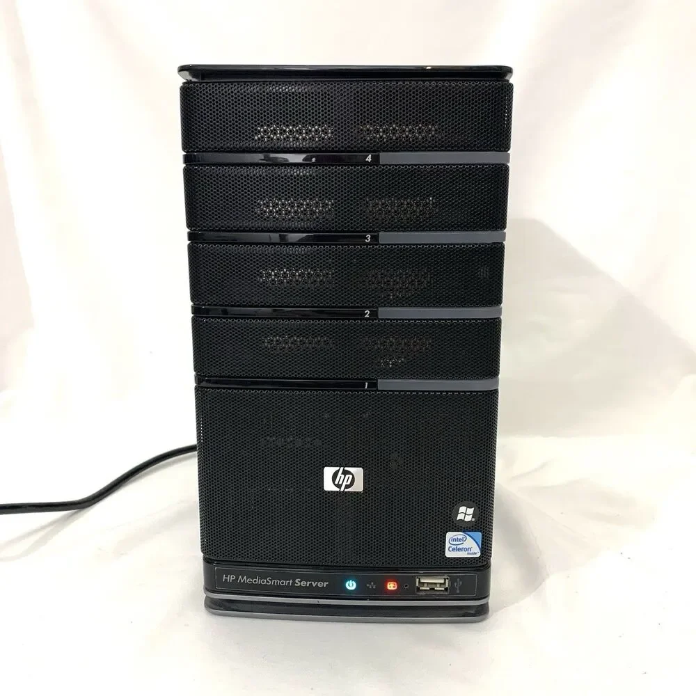 HP EX490 MediaSmart Server Intel CPU No Hard Drives (Powers On - Untested)